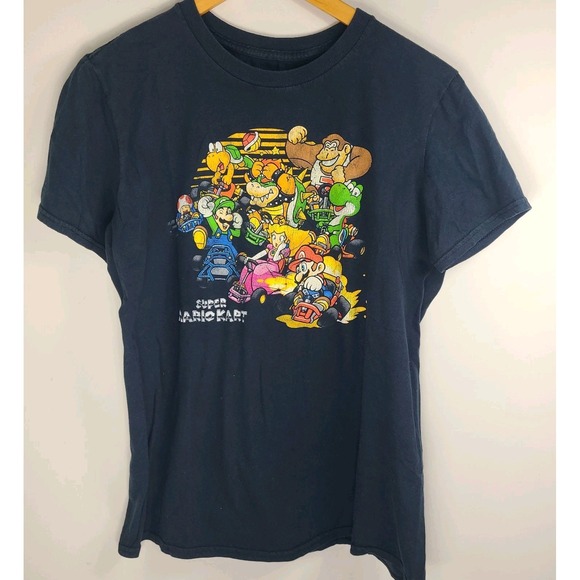 Nintendo Other - Super Mario Kart T-Shirt – Nintendo Graphic Tee – Size Medium – Black – Retro